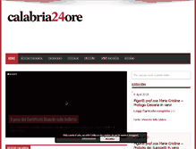 Tablet Screenshot of calabria24ore.com